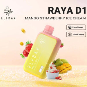 ELF BAR RAYA D1 Mango Strawberry Ice Cream | Vape Shop Noida
