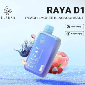 ELF BAR RAYA D1 Peach Lychee Blackcurrant | Vape Shop Noida