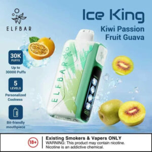 Elf Bar Ice King Kiwi Passion Fruit Guava 30K | Vape Shop Noida