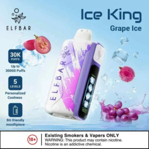 Elf Bar Ice King Grape Ice 30K | Vape Shop Noida
