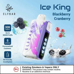 Elf Bar Ice King Blackberry Cranberry 30K | Vape Shop Noida
