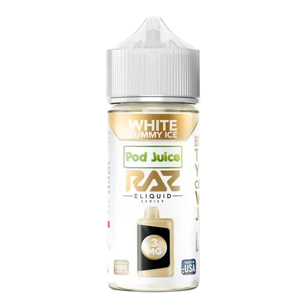 White Gummy RAZ X Pod Juice 100ml | Vape Shop Noida