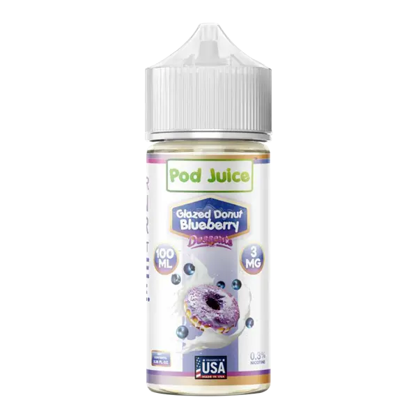 Glazed Donut Blueberry Pod Juice 100ml | Vape Shop Noida