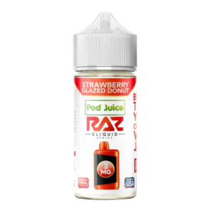 Strawberry Glazed Donut RAZ X Pod Juice 100ml | Vape Shop Noida
