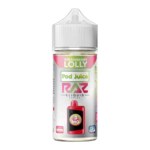 Strawberry Lolly RAZ X Pod Juice 100ml | Vape Shop Noida