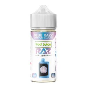 Blue Razz Cotton Clouds RAZ X Pod Juice 100ml | Vape Shop Noida
