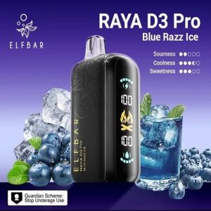 Elf Bar Raya D3 Pro 30K Blue Razz Ice - Vape Delivery in Delhi & Noida