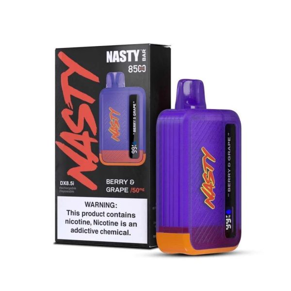 Lc7VUMAYwVPajsj0CDBXpBiFHtIqhc70jGdGOWCA-1.jpg Nasty Bar Berry & Grape – (8500 Puffs)